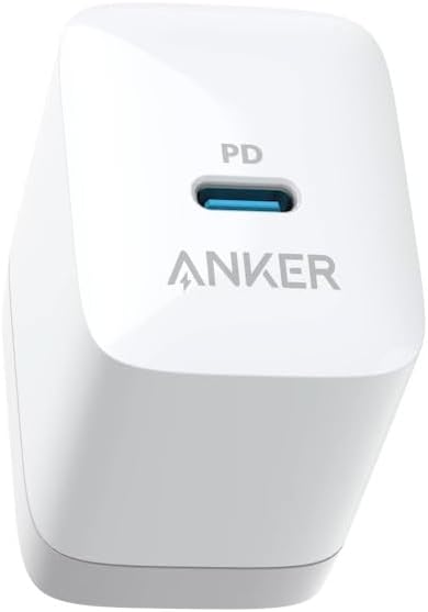 Anker PowerPort III 20W USB-C Fast Wall Charger – Compact Foldable Plug for iPhone 16 Series, Galaxy, Pixel, iPad – Quick Charging Adapter (Cable Not Included), A2631