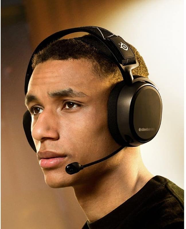 SteelSeries Arctis 9 Dual Wireless Gaming Headset – Lossless 2.4 GHz Wireless + Bluetooth – 20+ Hour Battery Life – For PC, PS5, PS4, Bluetooth,Black