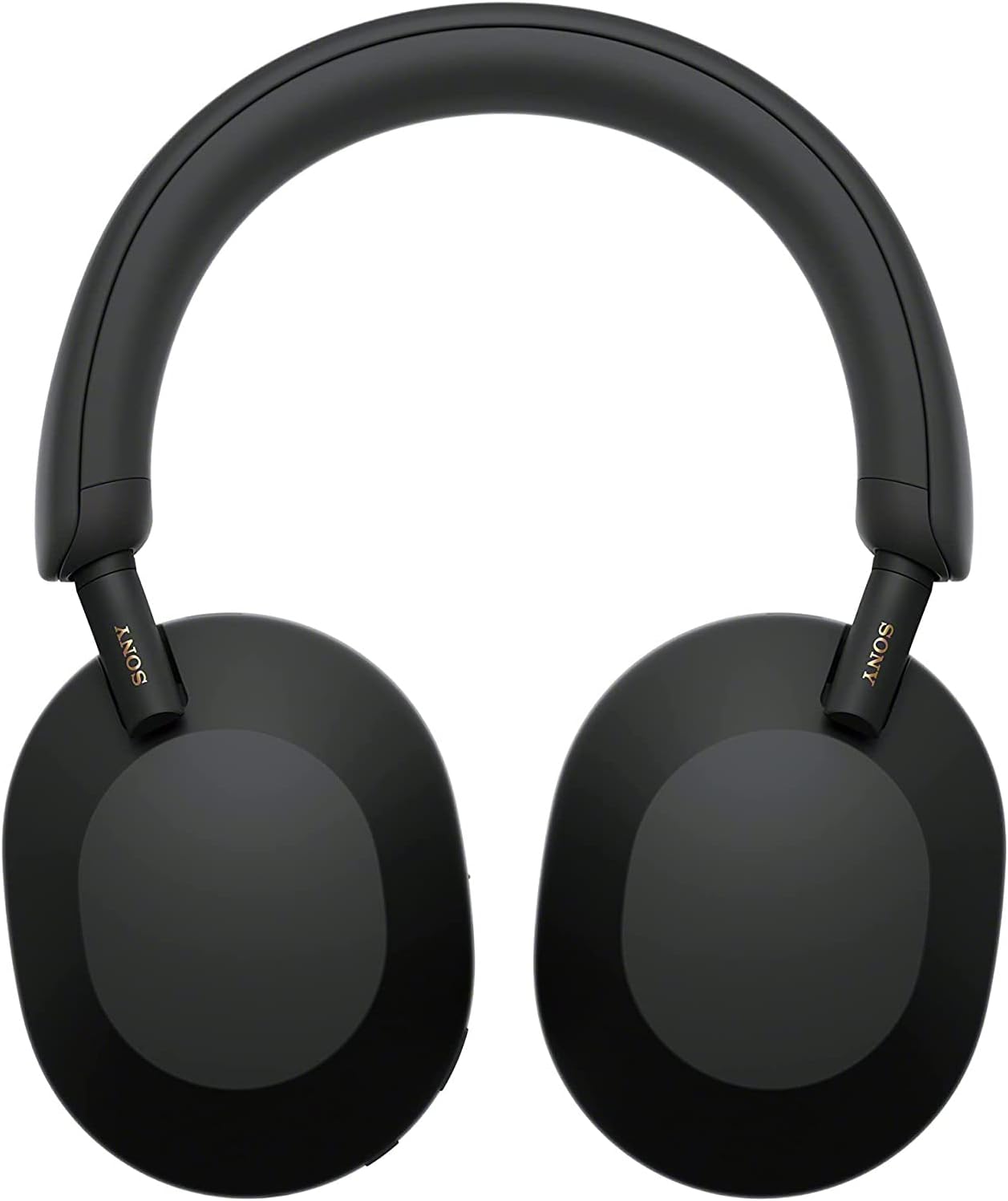 Sony WH-1000XM5 Wireless Noise Canceling Headphones – Auto NC Optimizer, 30-Hour Battery, Alexa Built-In, Black + Deco Gear Pro Audio Headphone Stand (Matte Black/Red)