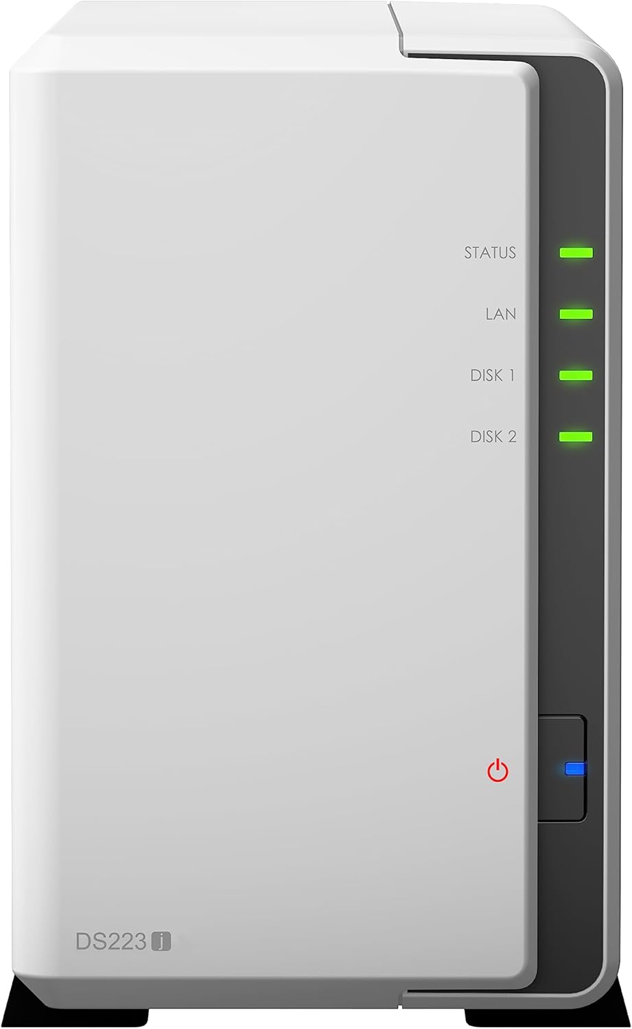 Synology 2-Bay DiskStation DS223j (Diskless) – Powerful NAS Server for Home and Small Business Backup, File Sharing, and Media Streaming
