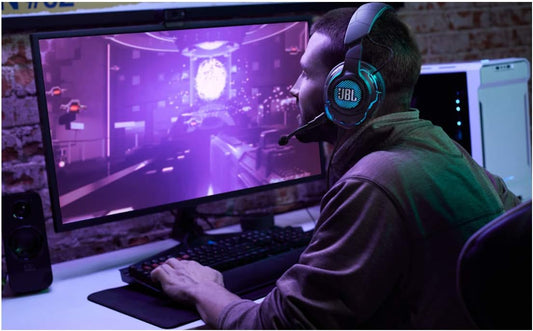 L Quantum ONE USB Wired Gaming Headset – Head-Tracking Enabled QuantumSPHERE 360, Active Noise Cancelling, Hi-Res Audio, Professional Over-Ear Design – Black