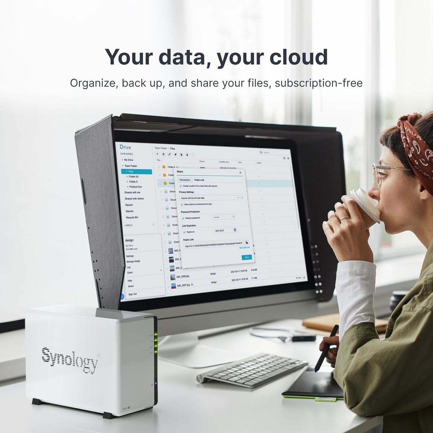 Synology 2-Bay DiskStation DS223j (Diskless) – Powerful NAS Server for Home and Small Business Backup, File Sharing, and Media Streaming