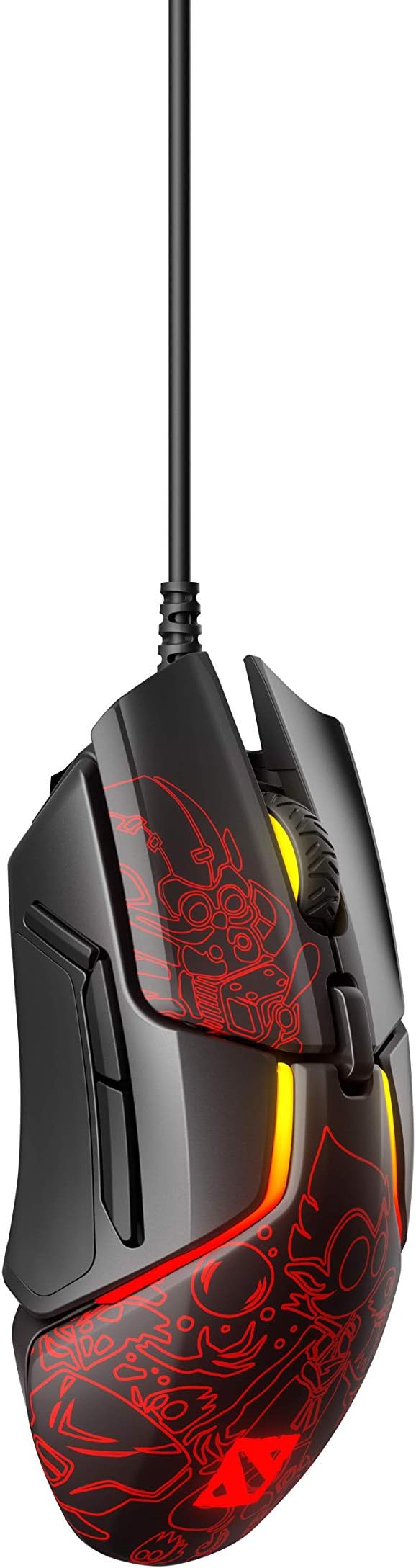 SteelSeries Rival 600 Dota 2 Edition Gaming Mouse – 12,000 CPI TrueMove3+ Dual Optical Sensor, 0.5mm Lift-off Distance, Adjustable Weight System, RGB Lighting