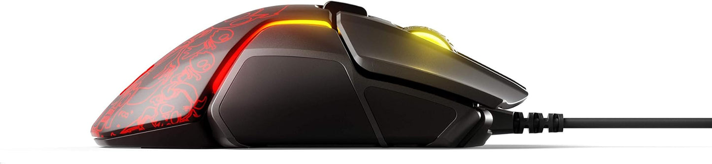 SteelSeries Rival 600 Dota 2 Edition Gaming Mouse – 12,000 CPI TrueMove3+ Dual Optical Sensor, 0.5mm Lift-off Distance, Adjustable Weight System, RGB Lighting