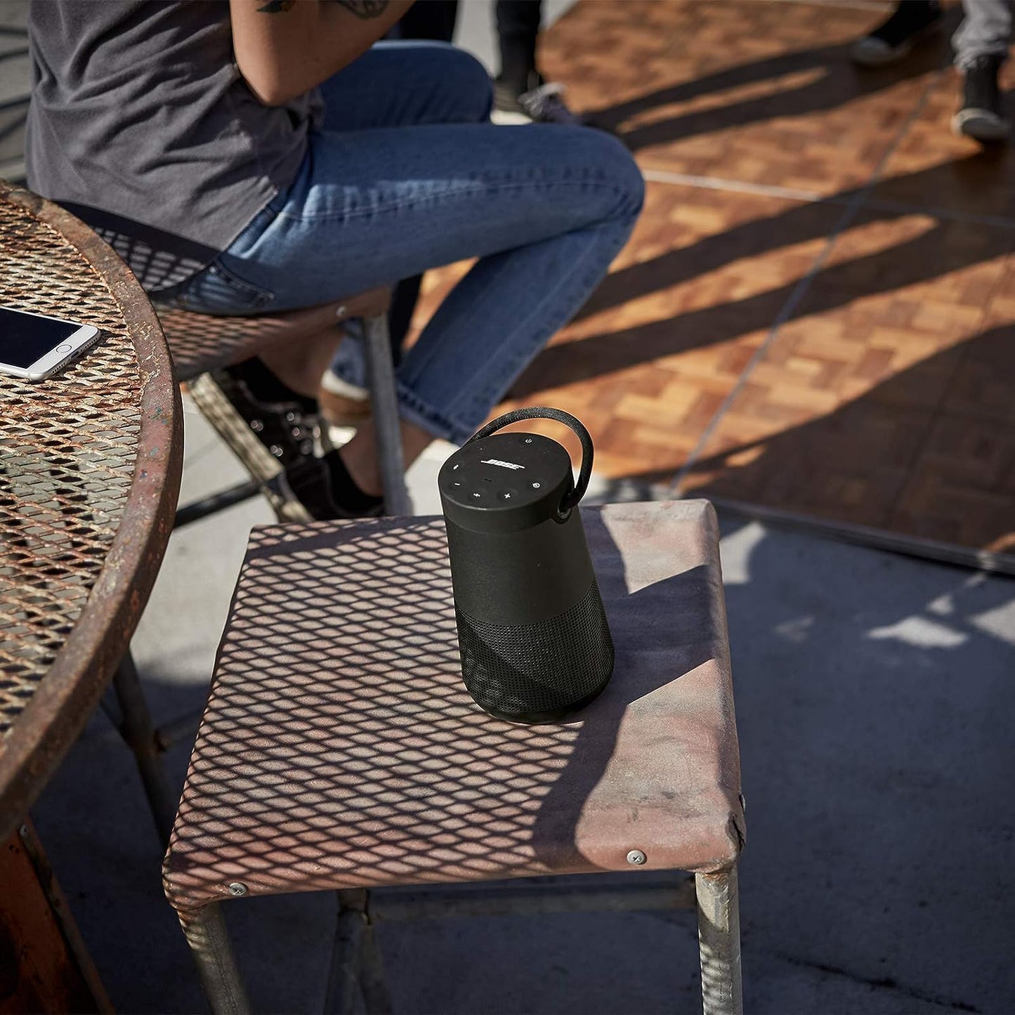 Bose SoundLink Revolve+ (Series II) Bluetooth Speaker – Portable Wireless Speaker with 360° Sound, Microphone, Water-Resistant, Long-Lasting Battery, Handle – Black