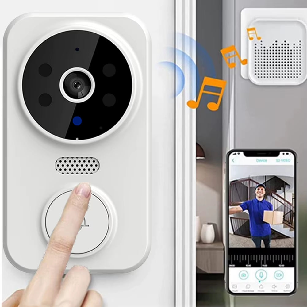 Wifi Smart Video Doorbell Camera Night Vision Smart Visual Doorbell Wireless Visual Intercom Doorbell Surveillance Home Security
