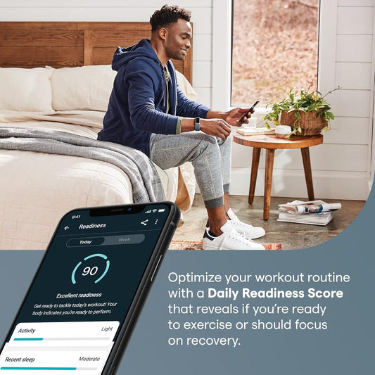 Fitbit Charge 5 Advanced Health & Fitness Tracker – Built-In GPS, Stress Management Tools, Sleep Tracking, 24/7 Heart Rate Monitoring, Mineral Blue with Steel Blue/Platinum Bands (S & L)