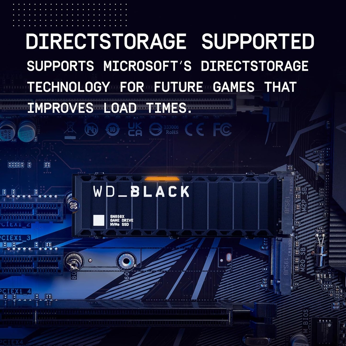 WD_BLACK 2TB SN850X NVMe Internal Gaming SSD – Gen4 PCIe, M.2 2280, Up to 7300MB/s Speed – WDS200T2X0E