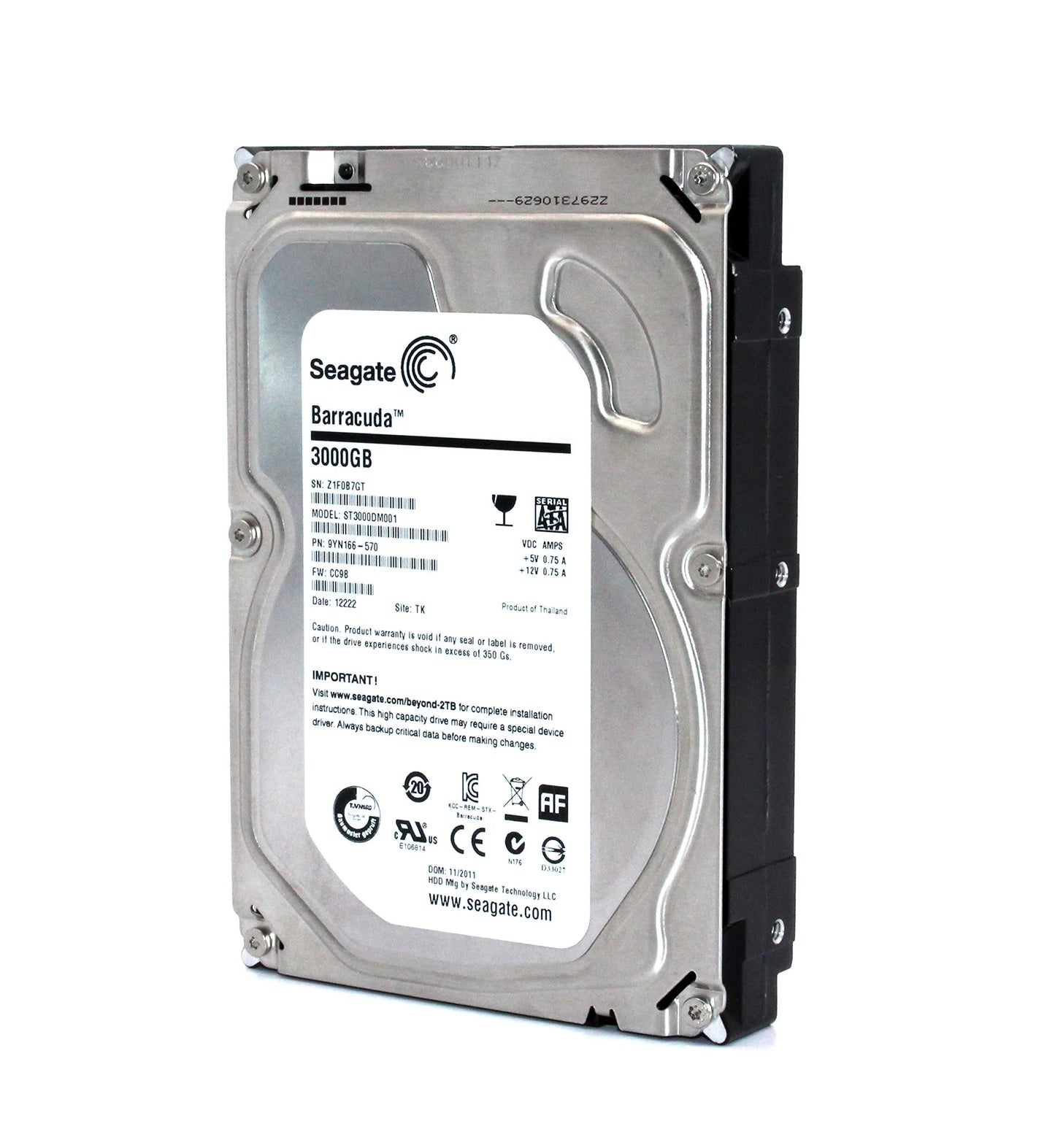 3TB SATA-III 3.5" HDD, 6GB/s, 7200RPM, 64MB CACHE