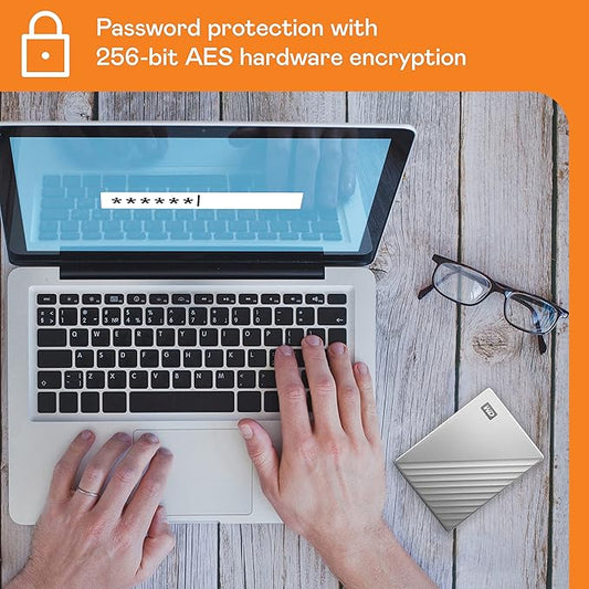 Western Digital 4TB My Passport Ultra for Mac – Silver Portable External Hard Drive, USB-C & USB 3.1 Compatible, Backup Software Included – WDBPMV0040BSL-WESN