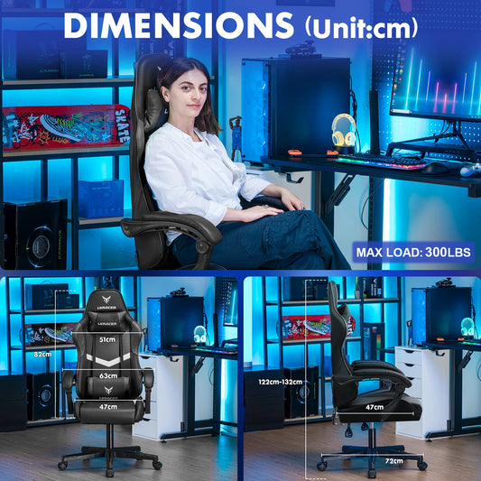 LUCKRACER Gaming Chair – Ergonomic Massage Computer Chair