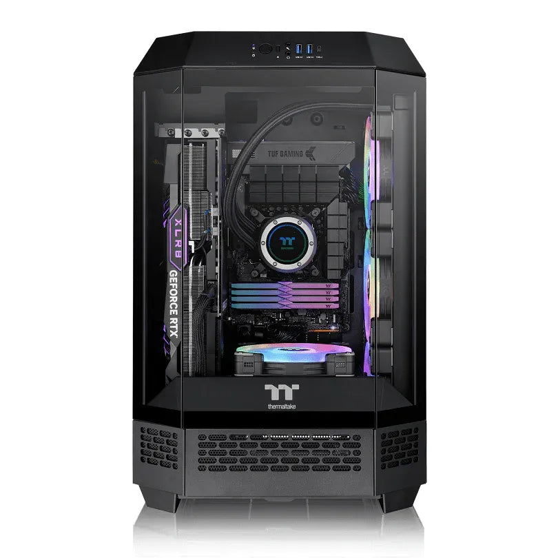 THERMALTAKE TOWER 300 VERTICAL GAMING CASE mATX (BLACK)