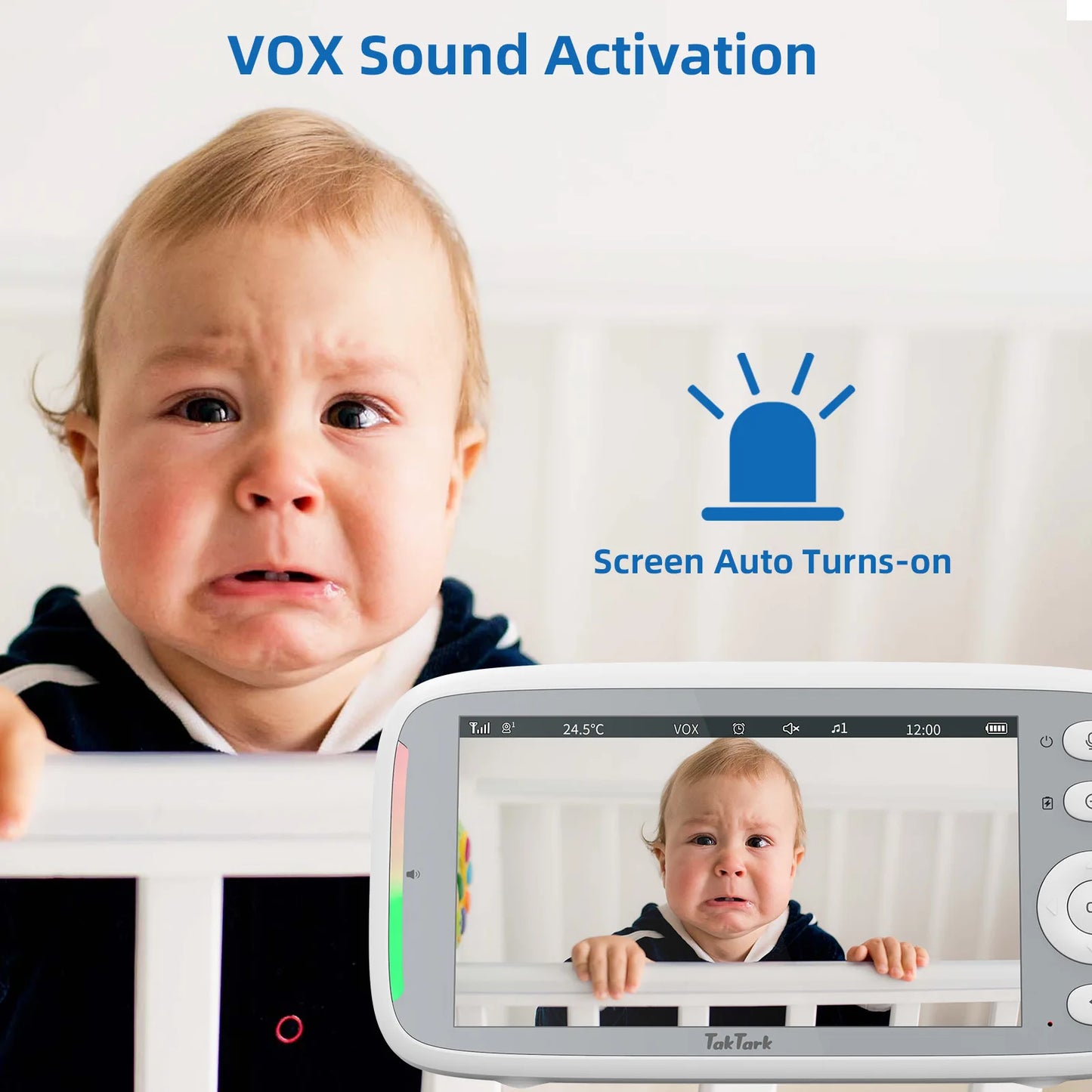 TakTark 5-Inch Wireless Video Baby Monitor – Ultimate Baby Safety Companion