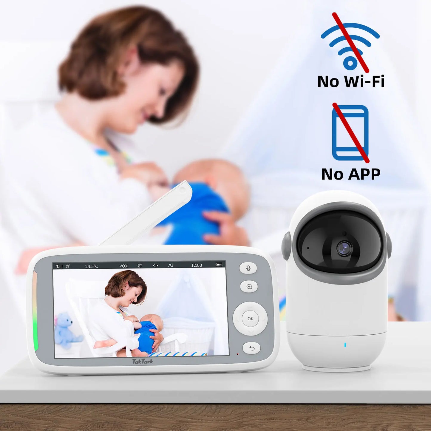 TakTark 5-Inch Wireless Video Baby Monitor – Ultimate Baby Safety Companion