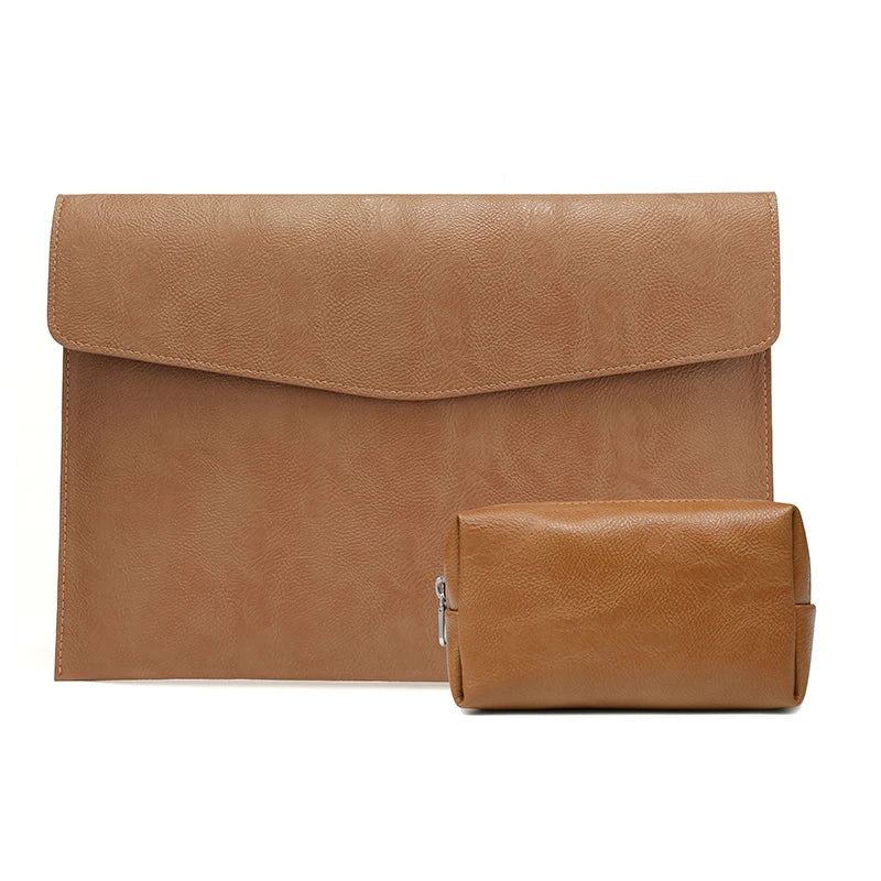 Premium PU Leather Sleeve Case for MacBook & iPad