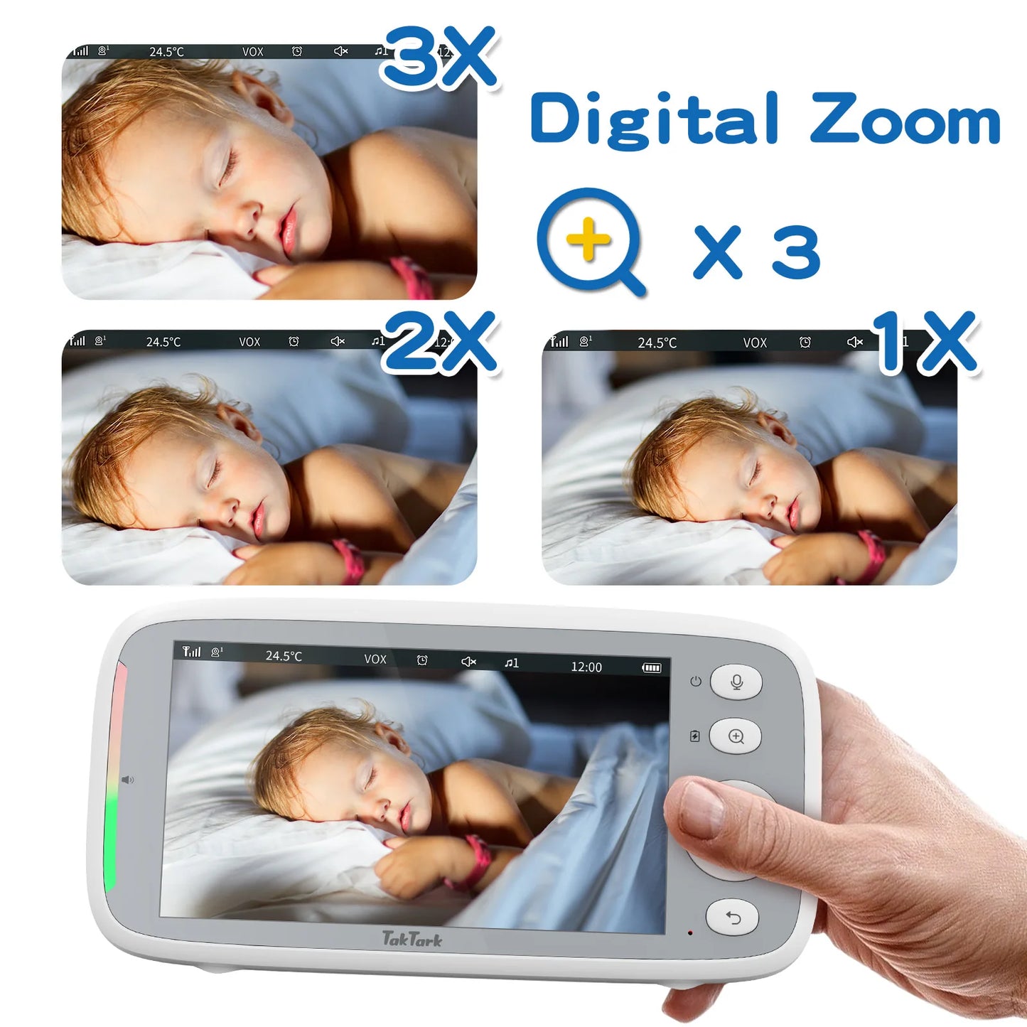 TakTark 5-Inch Wireless Video Baby Monitor – Ultimate Baby Safety Companion