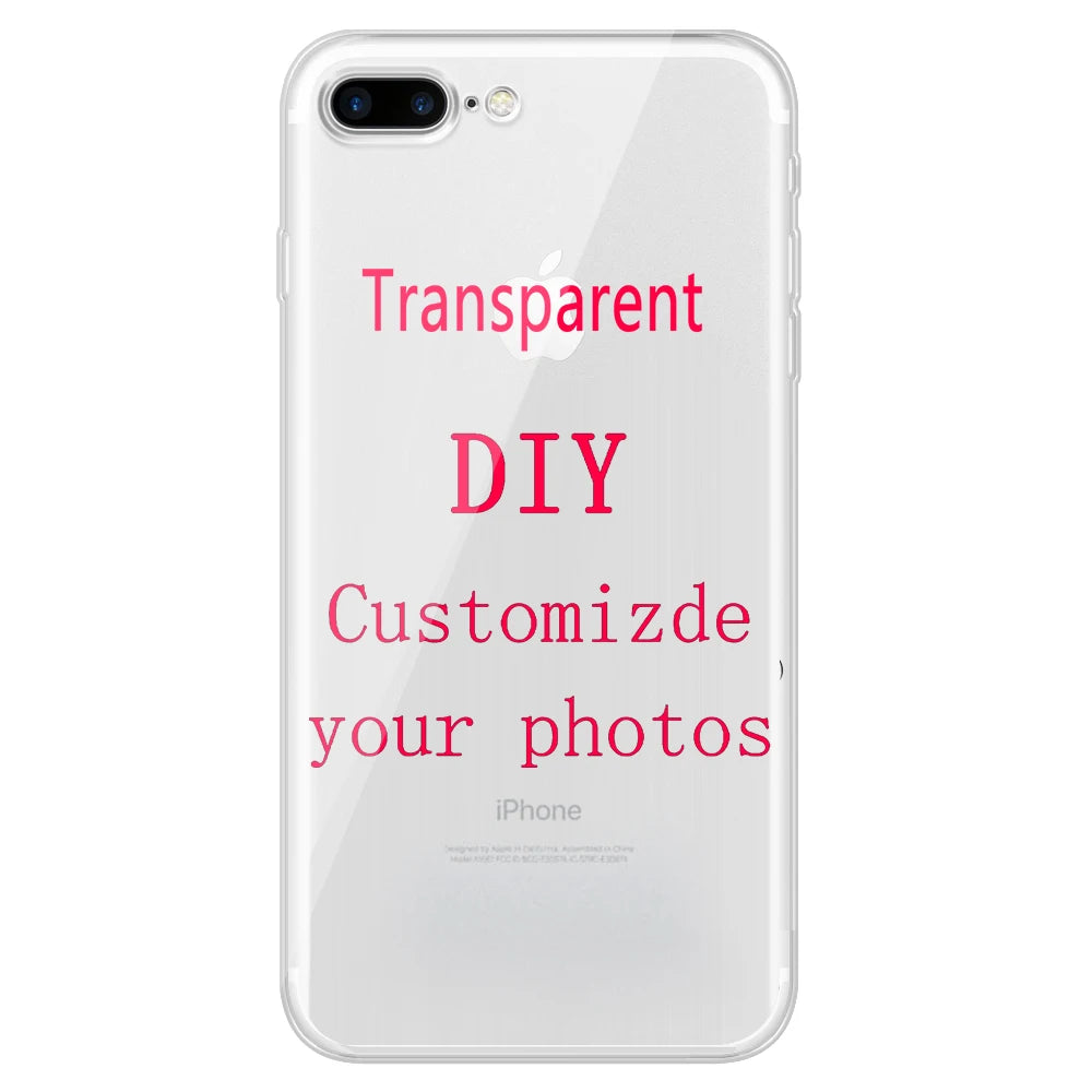 Custom Transparent Phone Case for iPhone | DIY Design