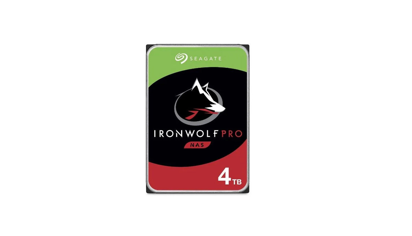 4TB SEAGATE IRONWOLF PRO 3.5", 7200 RPM 128MB CACHE