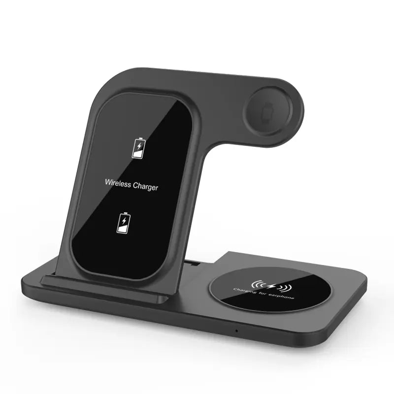 3-in-1 Wireless Charging Stand | Fast & Foldable Charging Station