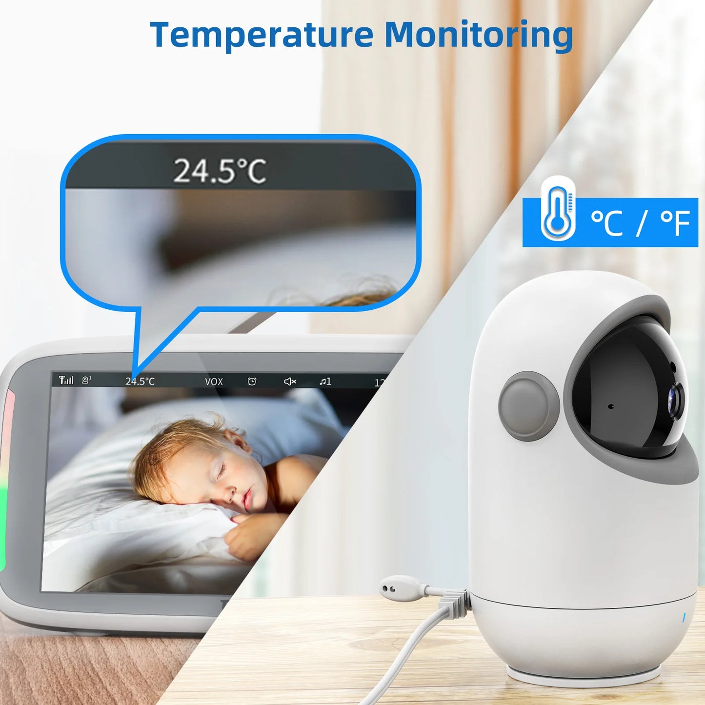 TakTark 5-Inch Wireless Video Baby Monitor – Ultimate Baby Safety Companion