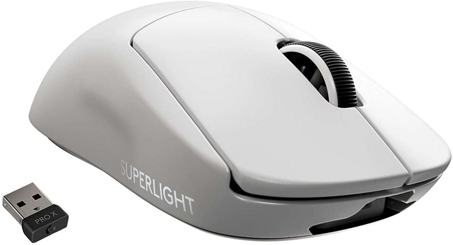 PRO X SUPERLIGHT Wireless Gaming Mouse, Ultra-Lightweight, HERO 25K Sensor, 25,600 DPI, 5 Programmable Buttons, Long Battery Life, Compatible with PC / Mac - Black