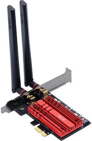 WIRELESS INTEL® Wi-Fi 6E AX210 2,400Mbps/5GHz, 300Mbps/2.4GHz PCI-E CARD + BT 5.0