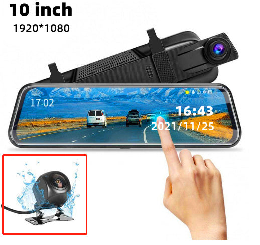 Front & Rear Dual Recording Dash Cam – Rear View Mirror Camera