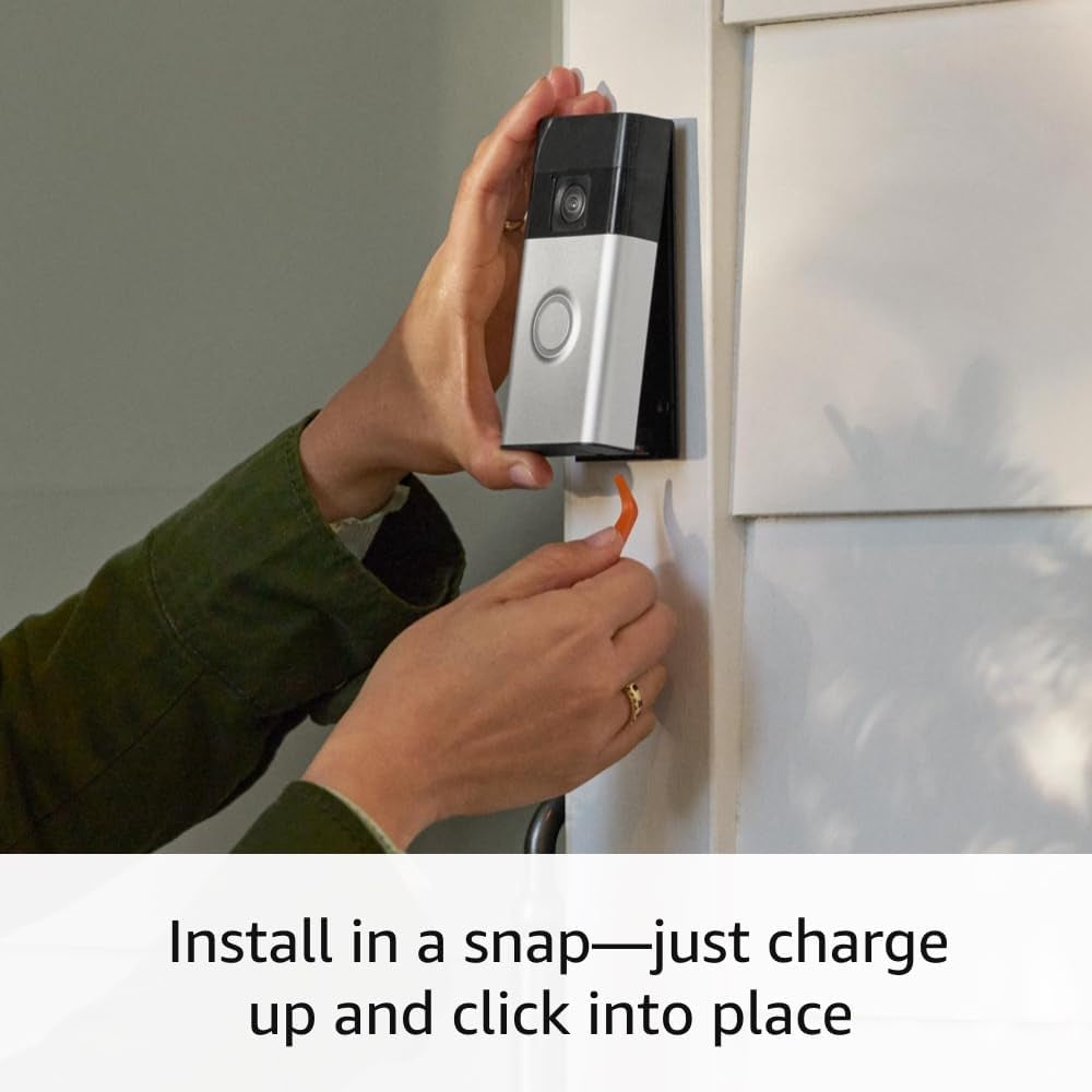 Battery Doorbell, Head-To-Toe Video, Live View with Two-Way Talk, and Motion Detection & Alerts (2024 Release), Venetian Bronze
