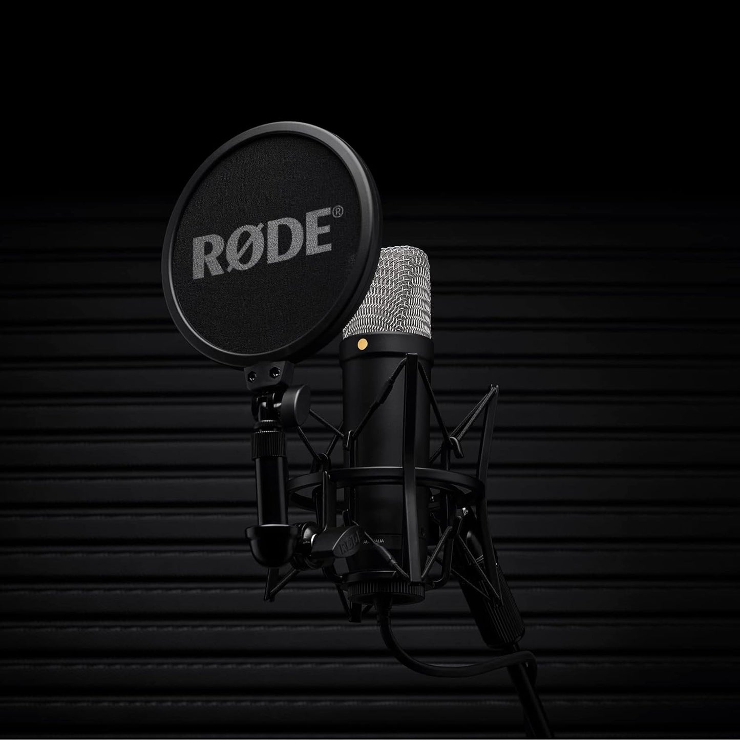 RØDE NT1 5th Generation Studio Condenser Microphone – Large-Diaphragm Mic with XLR & USB Outputs, Shock Mount & Pop Filter – For Music, Vocals, Podcasting (Black)