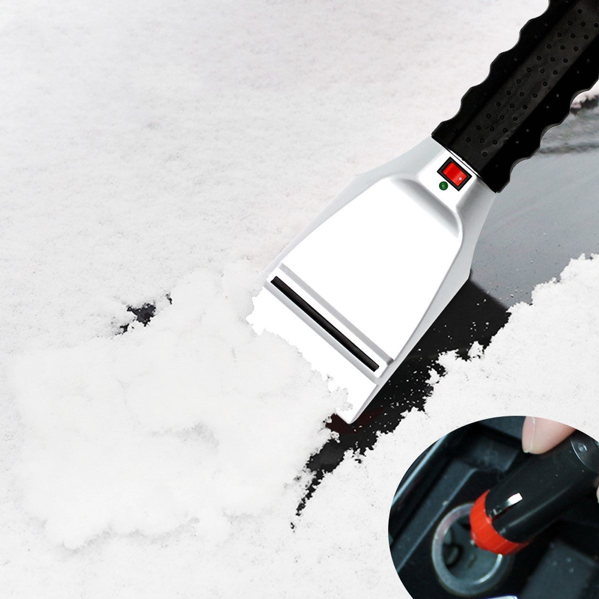 Heatable Snow Removal Shovel for Vehicles
