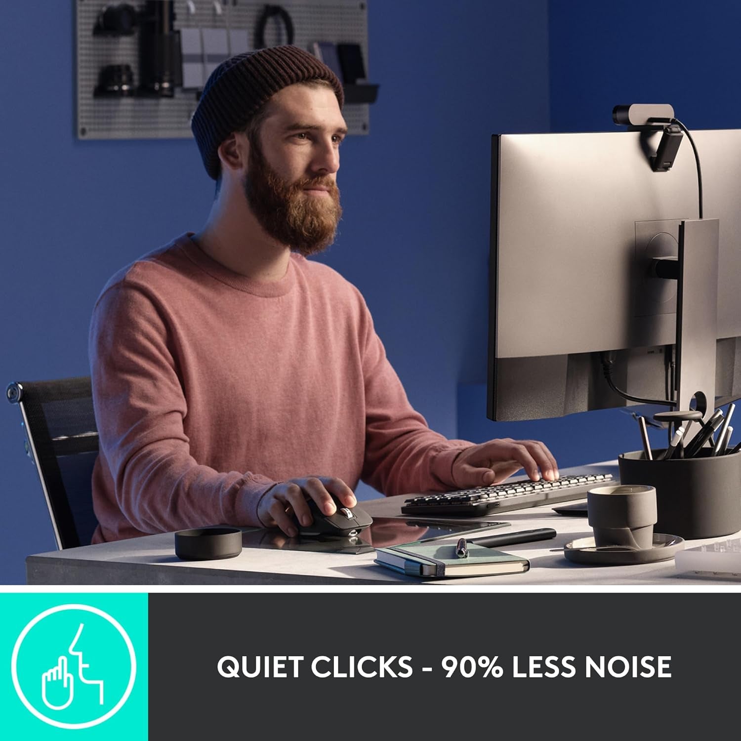 Logitech MX Master 3S Wireless Performance Mouse – 8K DPI, Ultra-Fast Scrolling, Quiet Clicks, USB-C, Bluetooth, Track on Glass – Graphite (Windows, macOS, Linux, Chrome OS)
