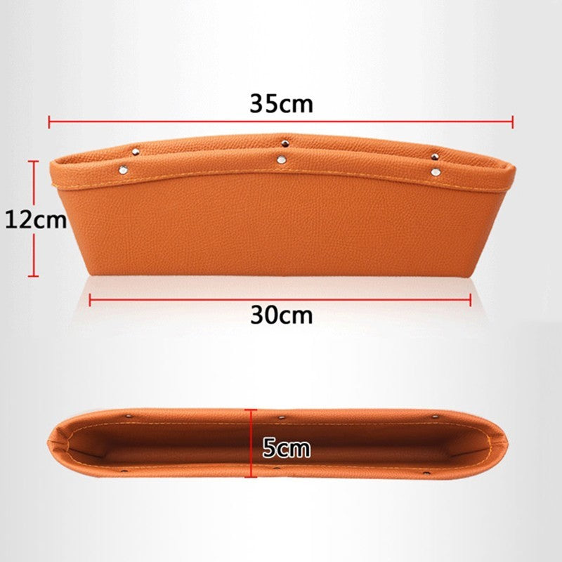 Car Organizer Box – PU Leather Seat Gap Storage Bag