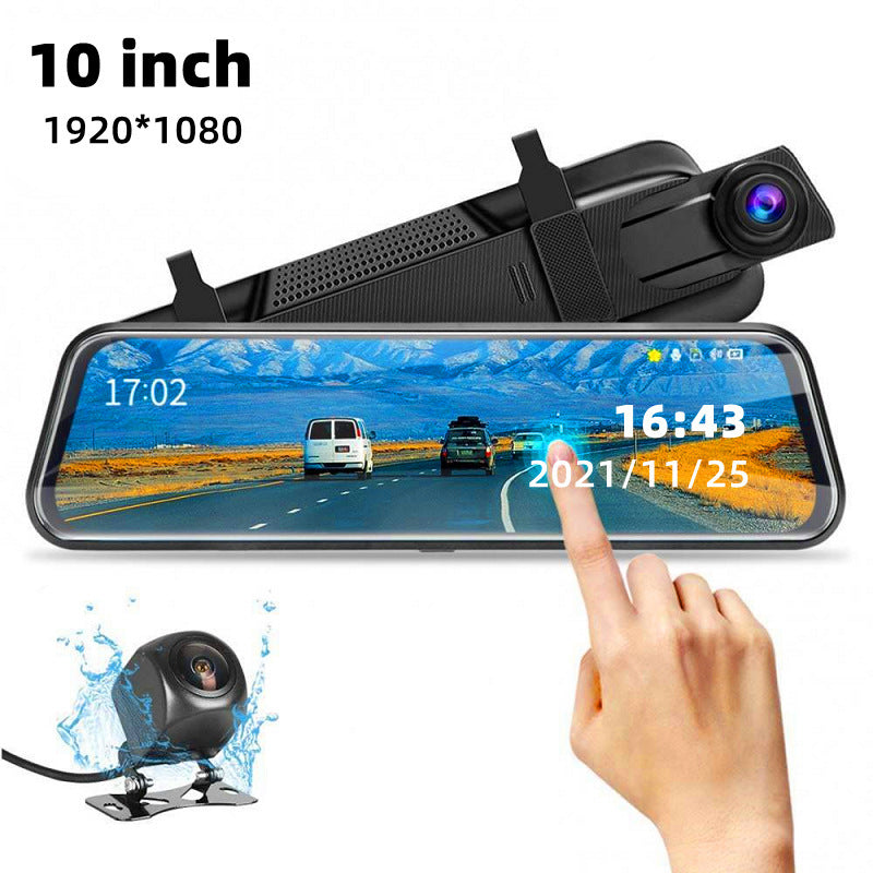 Front & Rear Dual Recording Dash Cam – Rear View Mirror Camera