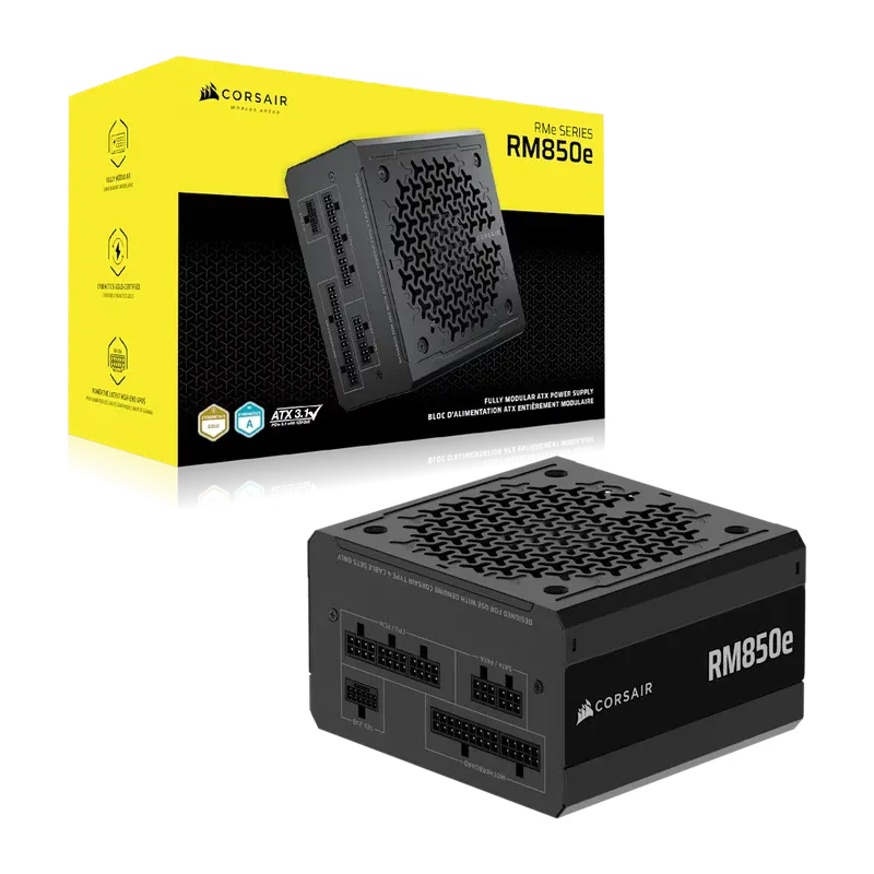 CORSAIR 850W RMx SERIES™ ATX 3.1, MODULAR, CYBENETICS GOLD