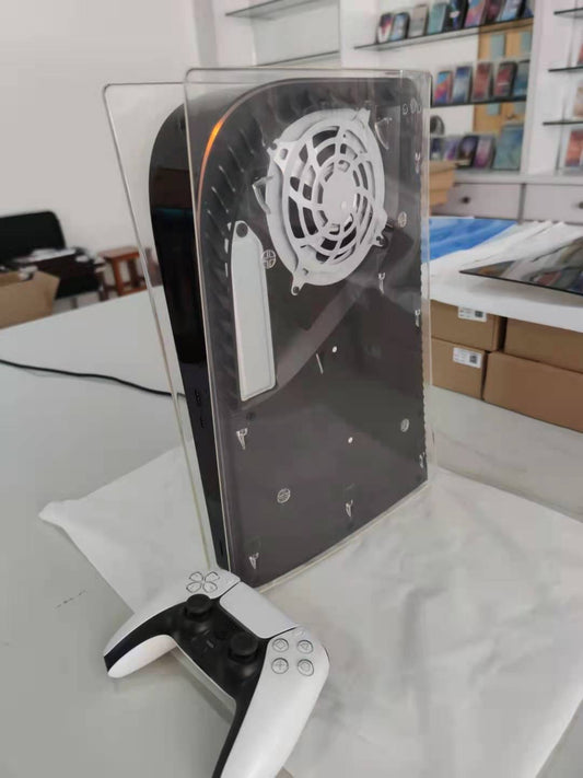 Transparent Hard Shell Case Cover for PS5 DE