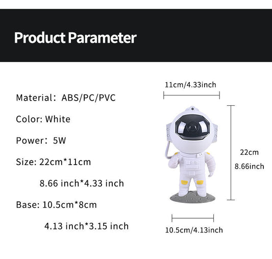 Astronaut Galaxy Star Projector – Starry Sky Night Light