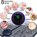 EMS Foot Massager Mat Electric Pad Blood Muscle Circulation Relief Pain LED USB