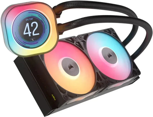 CORSAIR ICUE LINK TITAN 360 RX LCD RGB HIGH PERFORMANCE CPU COOLER (280W TDP