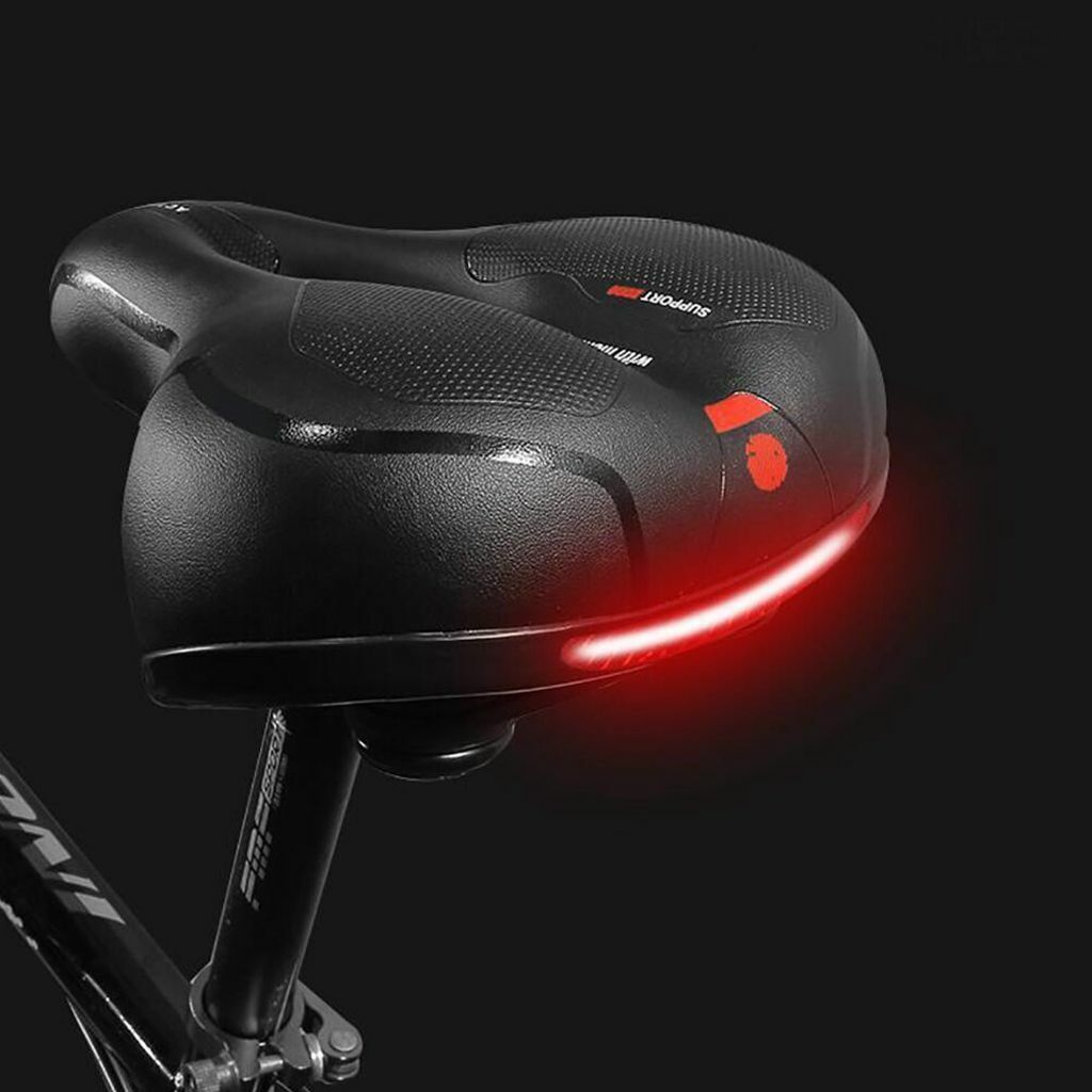 Comfort Gel Bicycle Saddle – Wide Bike Seat with Dual Suspension & Memory Foam