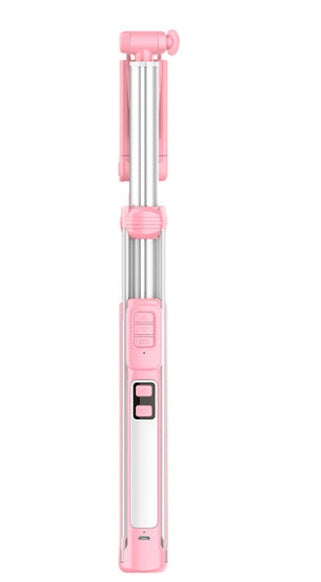 360° Fill Light Selfie Stick with Bluetooth Remote & Tripod
