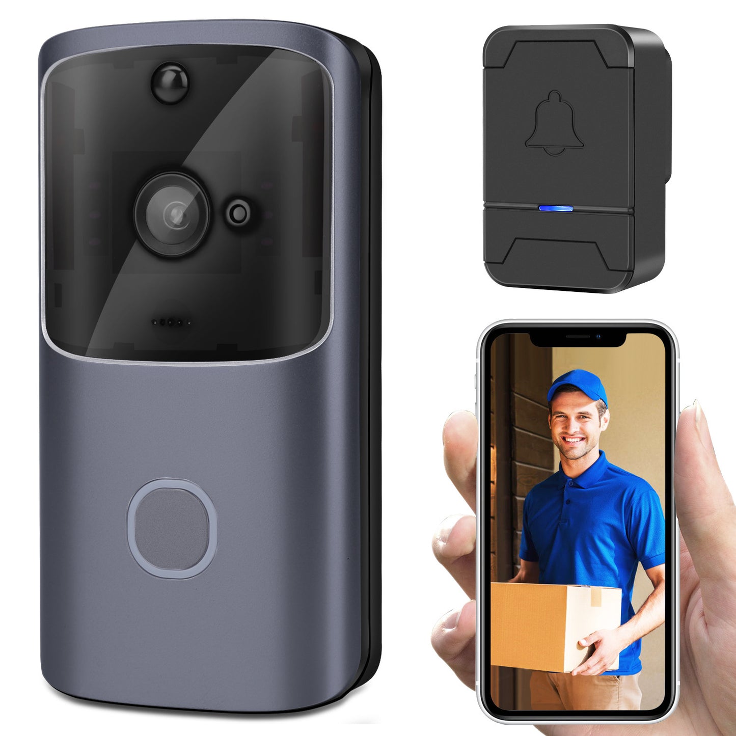 2.4G Smart Video Doorbell – Wireless Security Camera