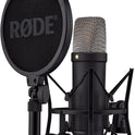 RØDE NT1 5th Generation Studio Condenser Microphone – Large-Diaphragm Mic with XLR & USB Outputs, Shock Mount & Pop Filter – For Music, Vocals, Podcasting (Black)