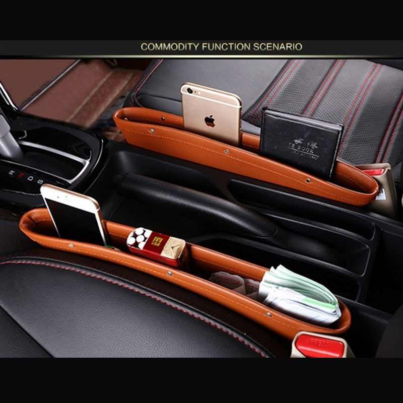 Car Organizer Box – PU Leather Seat Gap Storage Bag