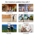 Outdoor Waterproof Key Safe Box – Secure Wall-Mounted 4-Digit Code Lock