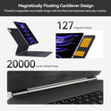 iPad Air 13 Inch Case Keyboard (M3/M2, 2025/2024) & iPad Pro 12.9" (3rd-6th Gen) – Magnetic Floating Bluetooth Keyboard Case with Smart Trackpad and Cantilever Stand