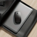 Ultra Thin Black 2.4Ghz Wireless Rechargeable Scroll Wheel Silent Optical Cordless Mouse for Computer PC Laptop Tablets Premium Slim Silent Mice for Gaming Travel Office Work with USB Adapter