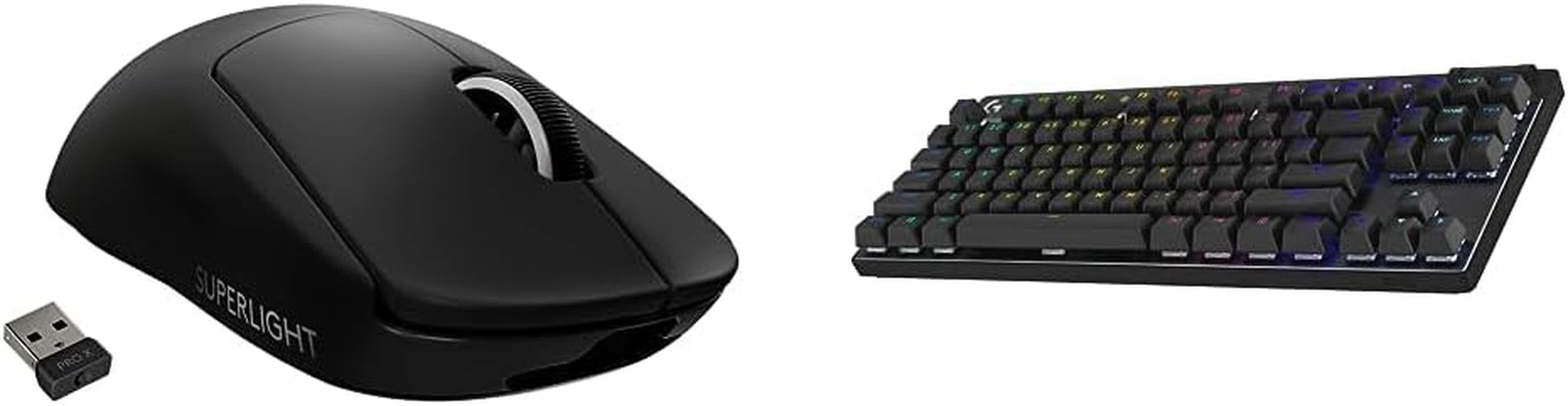 PRO X SUPERLIGHT Wireless Gaming Mouse, Ultra-Lightweight, HERO 25K Sensor, 25,600 DPI, 5 Programmable Buttons, Long Battery Life, Compatible with PC / Mac - Black