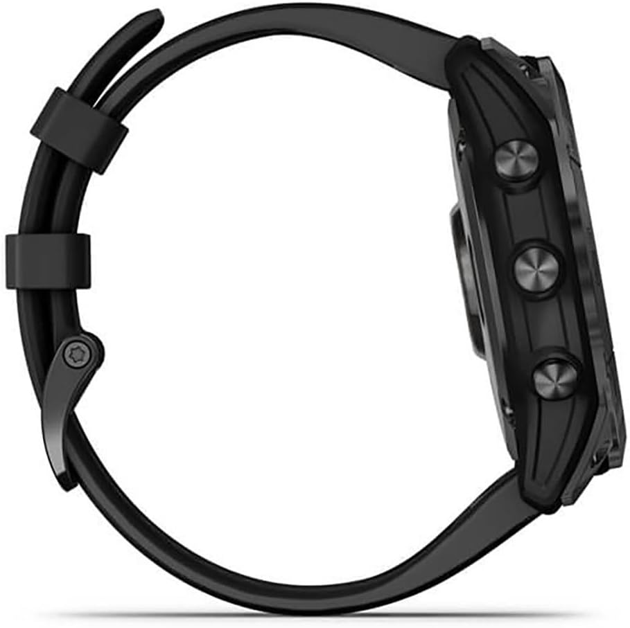 Garmin Fenix 7X Solar Multisport GPS Watch – Slate Grey with Black Band, Solar Charging, Advanced Fitness Tracking, Long Battery Life