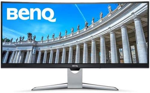 BenQ EX3501R 35" Ultrawide QHD Curved Monitor – 100Hz Refresh Rate, AMD FreeSync, Brightness Intelligence Plus, USB-C, HDMI, DisplayPort, for Gaming and Entertainment