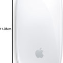 Apple Magic Mouse: Bluetooth, rechargeable. Works with Mac or iPad; White, Multi-Touch surface